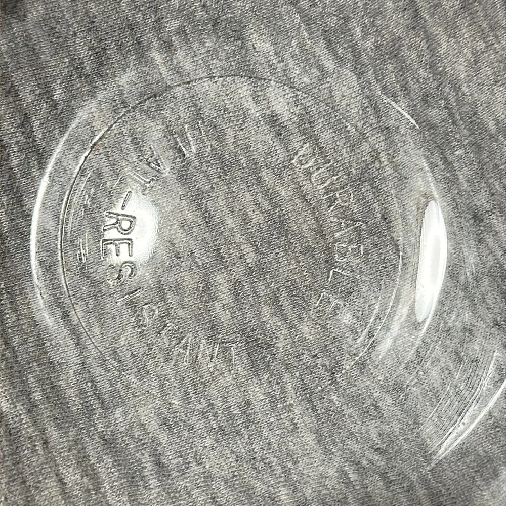Glass Mixing Bowl with Red Apple Motif